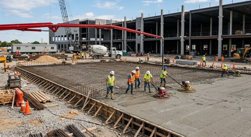 Commercial Slab Installation in Clermont, FL