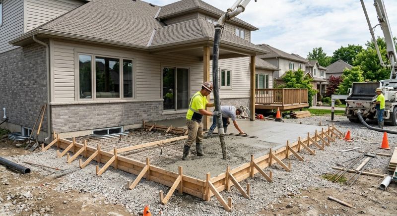 Porch Concrete Pouring in Denver, CO